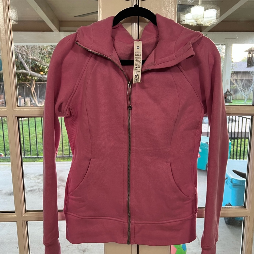 Lululemon Women's Pink full Zip-Up scuba Hoodie
